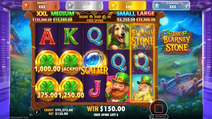The Blarney Stone - ruleta de bonificación Jackpot Reveal